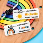 Embrace Hope and Connection – Custom Name Badge with Rainbow – For Caregivers and Medical Heroes - Image 5