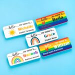 Embrace Hope and Connection – Custom Name Badge with Rainbow – For Caregivers and Medical Heroes - Image 6