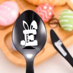 Make Mealtime Fun with a Personalized Bunny Easter Cutlery Set – Colorful Stainless-Steel Fork, Spoon & Knife for Kids’ Baskets - Image 4