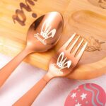Make Mealtime Fun with a Personalized Bunny Easter Cutlery Set – Colorful Stainless-Steel Fork, Spoon & Knife for Kids’ Baskets - Image 5