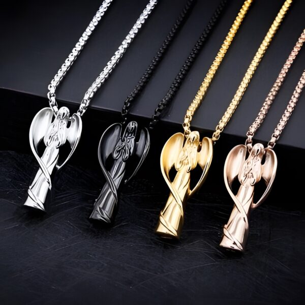 Guardian angel urn necklace for cherished memories