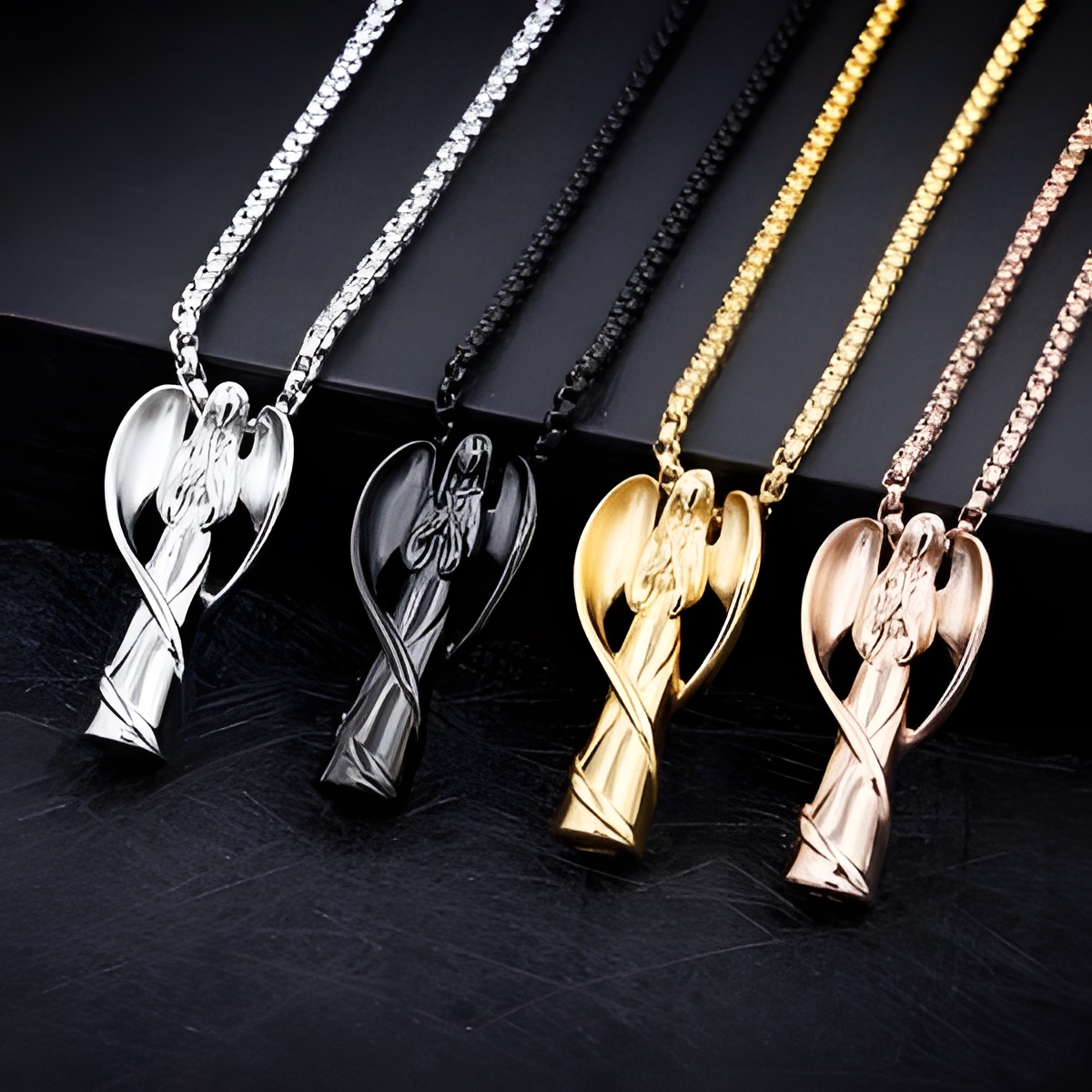 Guardian angel urn necklace for cherished memories