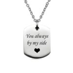 Engraved cremation urn necklace for cherished remembrance