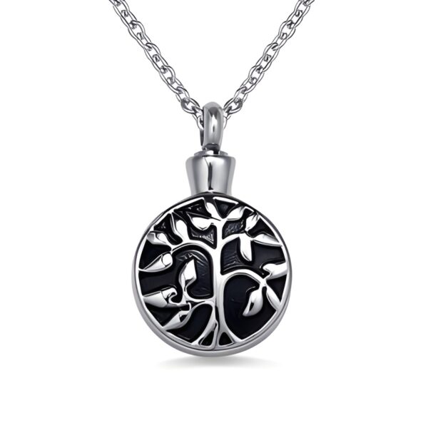 Tree of Life Cremation Urn Necklace for cherished memories