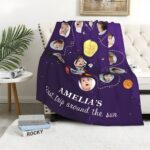 Embrace Their First Journey – Custom Photo & Name Baby Blanket – A Treasured Keepsake for Newborns’ Milestone Year - Image 7