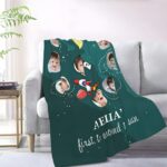 Embrace Their First Journey – Custom Photo & Name Baby Blanket – A Treasured Keepsake for Newborns’ Milestone Year - Image 8