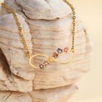Embrace Eternal Bonds – Birth Flower Infinity Necklace with Custom Name – A Heartfelt Tribute for Mom and Daughter - Image 3
