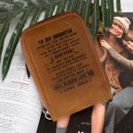 Carry Encouragement Close – Genuine Leather RFID-Blocking Wallet – A Thoughtful Keepsake for Your Child's Journey - Image 2