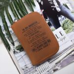 Carry Encouragement Close – Engraved Leather Card Holder Wallet – A Thoughtful Keepsake for Your Child - Image 2