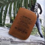 Carry Encouragement Close – Engraved Leather Card Holder Wallet – A Thoughtful Keepsake for Your Child - Image 3