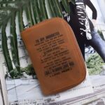 Carry Encouragement Close – Engraved Leather Card Holder Wallet – A Thoughtful Keepsake for Your Child - Image 4