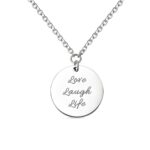 Embrace Strength Through Every Moment – Engraved Faith Coin Necklace – For Him or Anyone Seeking Hope - Image 2