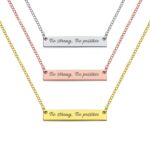 Carry Faith's Embrace – Bar Necklace with Birthstone – A Symbol of Strength for Every Journey - Image 4