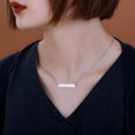 Carry Faith's Embrace – Bar Necklace with Birthstone – A Symbol of Strength for Every Journey - Image 8