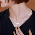 Carry Faith's Embrace – Bar Necklace with Birthstone – A Symbol of Strength for Every Journey - Image 9