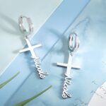 Carry Faith Close to Heart – Custom Name Cross Earrings – A Meaningful Gift for Her - Image 4