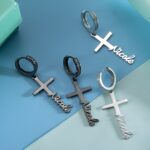 Carry Faith Close to Heart – Custom Name Cross Earrings – A Meaningful Gift for Her - Image 6