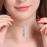Hold Time Close – Sterling Silver Roman Numeral Birthstone Necklace – A Cherished Keepsake for Life’s Milestones - Image 2