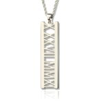 Personalized date necklace for cherished memories