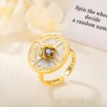 Embrace Connection and Calm – Rotating Birthstone Name Spinner Ring – For Cherished Loved Ones and Everyday Moments - Image 3