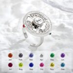 Embrace Family Bonds – Spinning Name & Birthstone Ring – A Loving Keepsake for Mom or Wife - Image 3