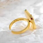 Embrace Family Bonds – Spinning Name & Birthstone Ring – A Loving Keepsake for Mom or Wife - Image 4