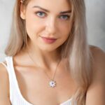 Embrace Your Radiance – Custom Name Daisy Necklace with Birthstone – A Loving Tribute for Her - Image 4