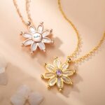 Embrace Your Radiance – Custom Name Daisy Necklace with Birthstone – A Loving Tribute for Her - Image 5