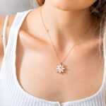Embrace Your Radiance – Custom Name Daisy Necklace with Birthstone – A Loving Tribute for Her - Image 9