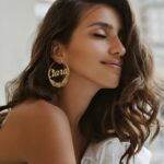 Celebrate Your Story – Custom Birthflower Name Hoop Earrings – A Cherished Gift for Her - Image 12