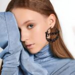 Celebrate Your Story – Custom Birthflower Name Hoop Earrings – A Cherished Gift for Her - Image 9