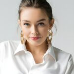 Celebrate Your Story – Custom Birthflower Name Hoop Earrings – A Cherished Gift for Her - Image 10