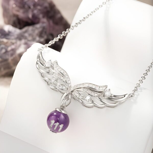 Angel Wings Crystal Necklace for Mom