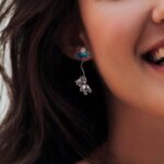 Embrace Dreams in Silver – Highland Cow Stud Earrings with Birthstone Balloons – A Cherished Gift for Loved Ones - Image 7