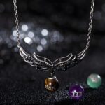 Embrace Your Guardian Spirit – Custom Angel Number Crystal Necklace with Angel Wings – For Her Spiritual Journey and Special Moments - Image 3