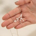 Embrace Your Stars and Blooms – Custom Birth Flower & Zodiac Necklace – A Cherished Keepsake for Her - Image 5