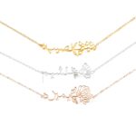Embrace Your Story – Birth Flower Necklace with Arabic Name – A Timeless Treasure for Her Special Day - Image 6