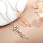 Embrace Two Souls United – Birth Flower Name Necklace – A Cherished Keepsake for Loved Ones - Image 3