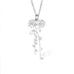 Embrace Two Souls United – Birth Flower Name Necklace – A Cherished Keepsake for Loved Ones - Image 10