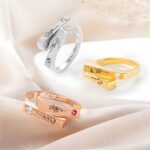 Celebrate Shared Moments – Custom Two Birthflower & Birthstone Ring – For Sisters, Best Friends & Couples - Image 5