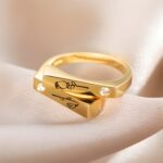 Custom birthflower and birthstone ring for cherished bonds