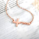 Embrace Faith and Heritage – Custom Amharic Name Cross Necklace – A Cherished Keepsake for Mom & Grandmom - Image 3