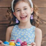 Personalized Bunny Earrings – Custom Initial Acrylic Dangle For Easter Parties & Gifts (For Girls & Adults) - Image 4