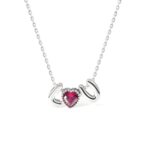 Celebrate Her Story – Custom Double Bubble Letter Necklace with Birthstone – A Cherished Keepsake for Every Special Moment - Image 9