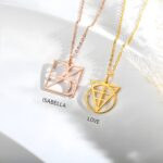 Embrace Your Identity – Custom Monogram Nameplate Necklace – A Cherished Keepsake for Her Special Moments - Image 6
