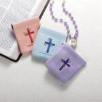 Embrace Faith and Beauty – Custom Cross Rosary Pouch with Birth Flower – A Cherished Keepsake for Spiritual Milestones - Image 2