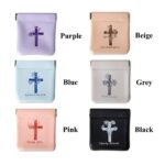 Embrace Faith and Beauty – Custom Cross Rosary Pouch with Birth Flower – A Cherished Keepsake for Spiritual Milestones - Image 8
