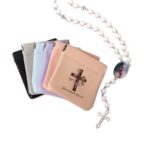 Custom cross rosary pouch for spiritual journeys