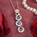 Carry Their Love Close – Custom Birthstone Necklace with 3D Rose Pendant – A Cherished Treasure for Mom or Grandma - Image 4