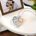 Embrace the Eternal Bond – Heart Birthstone Necklace for Mom and Daughter – A Timeless Celebration of Love - Image 2